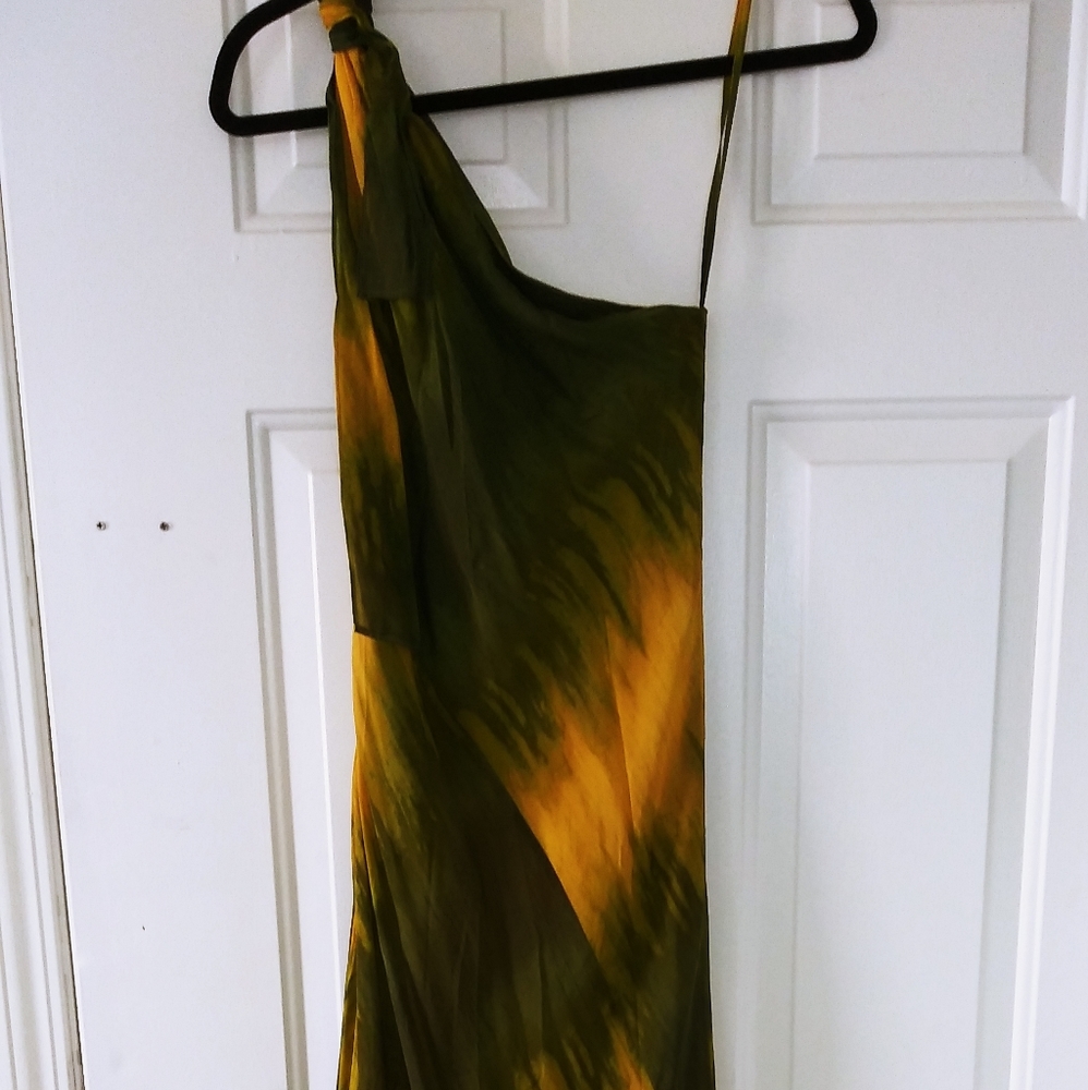 L.A.M.B dress. Very long, beautiful and flows.